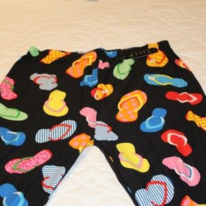 Women's PLUS High Waist Sandal Print Leggings Soft